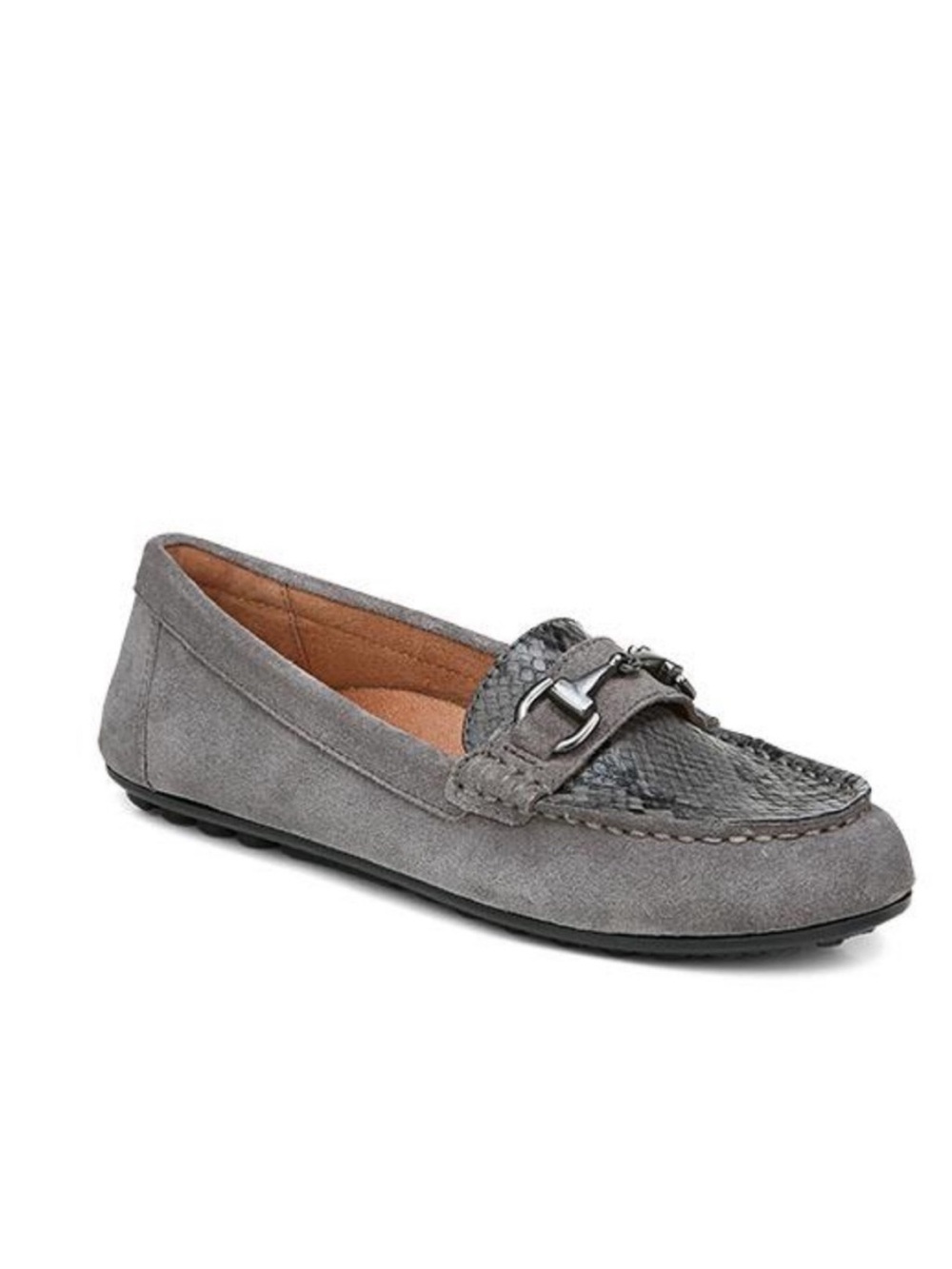 NWOT Voinic Dayna Gray Suede Women's Horse-bit Loafers 7 $140